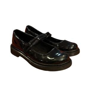 DR. MARTENS Black Maccy II Patent Leather Mary Jane Girls Size EU 36, US 6
